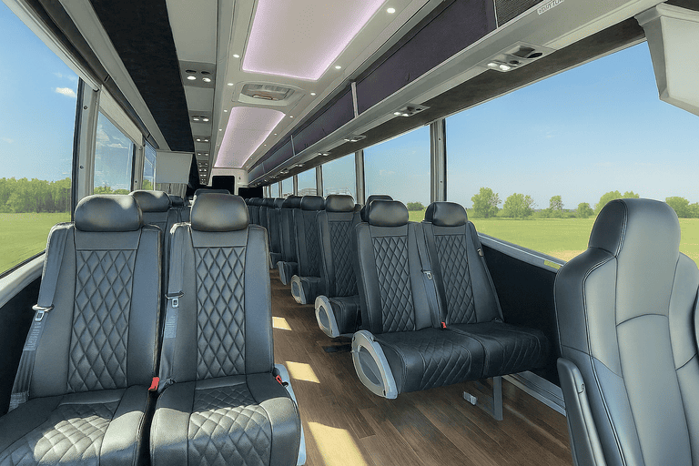 coach bus in Flower Mound